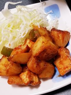 鶏肉とじゃがいものケチャップ炒め-レシピのメイン写真