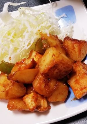 鶏肉とじゃがいものケチャップ炒め-レシピのメイン写真