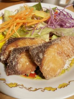 幼児食★ハマチ(魚)の竜田揚げ焼き-レシピのメイン写真