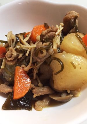 簡単！豚肉と冬瓜の塩昆布煮-レシピのメイン写真