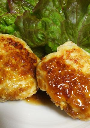おっさんの鳥胸ミンチのハンバーグ-レシピのメイン写真