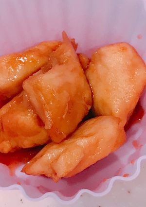 レンジで簡単！お弁当に、甘辛焼き鳥！-レシピのメイン写真
