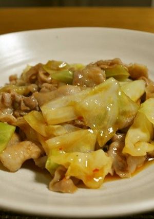 豚肉とキャベツのピリ辛炒め-レシピのメイン写真