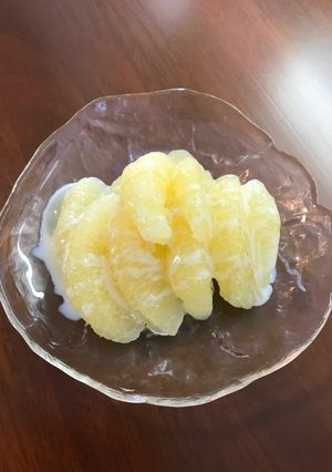 グレープフルーツの練乳&蜂蜜かけ-レシピのメイン写真