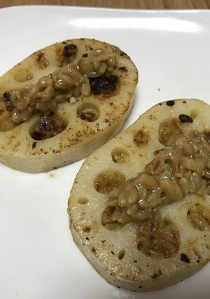腸まで届くバリ味噌レンコンステーキ-レシピのメイン写真