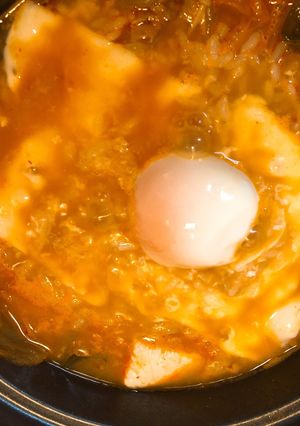 キムチ鍋アレンジ☆キムチーズ雑炊-レシピのメイン写真