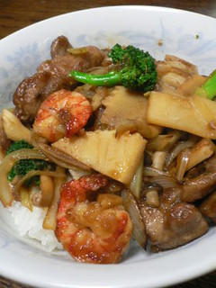 豚と海老の照り焼き丼-レシピのメイン写真