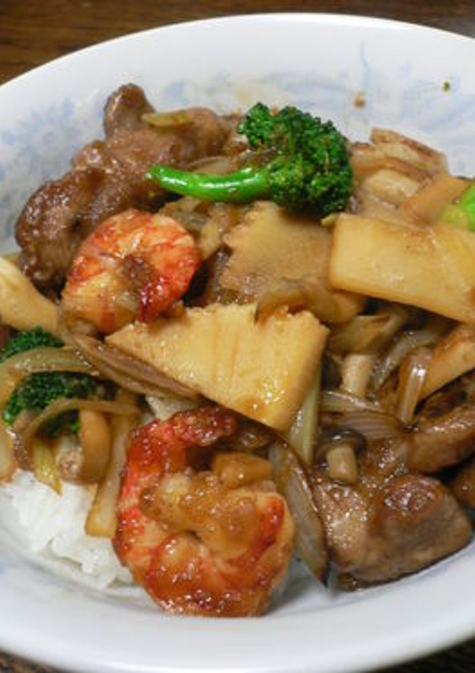 豚と海老の照り焼き丼-レシピのメイン写真