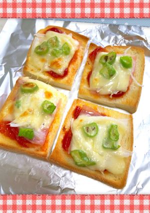 ミニピザトースト〜(o˘◡˘o)♡-レシピのメイン写真