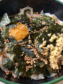 超簡単♪ 釜玉うどん☆焼き海苔で〜無添加-レシピのメイン写真