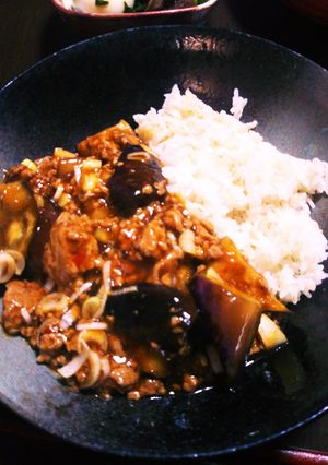 なすとひき肉のあんかけご飯-レシピのメイン写真
