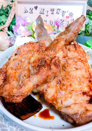 骨付き鶏もも肉の甘辛揚げ♪-レシピのメイン写真