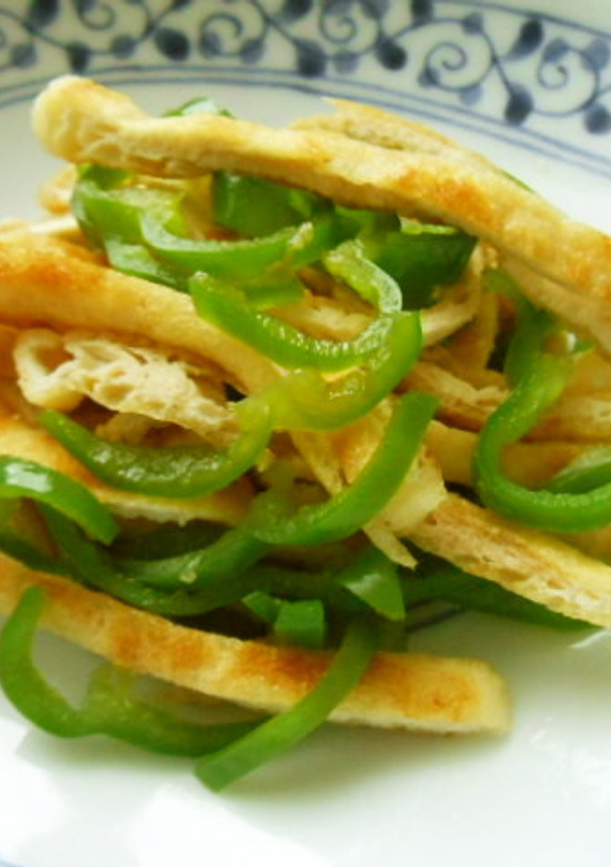 北の大豆きぬ練りおあげとピーマンの和え物-レシピのメイン写真