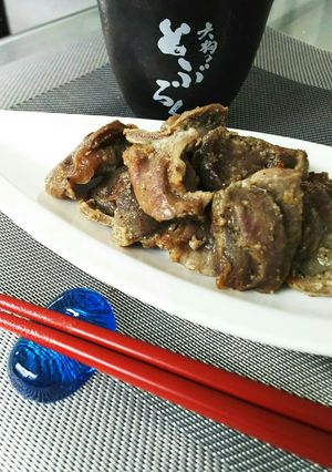 砂肝のにんにく塩胡椒炒め-レシピのメイン写真