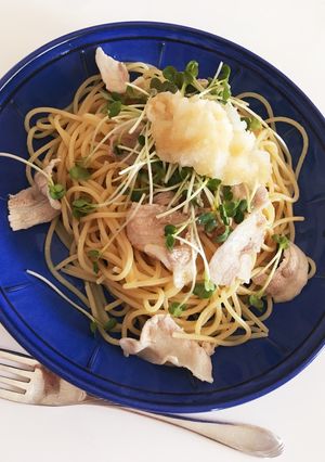 豚しゃぶのおろしポン酢パスタ-レシピのメイン写真