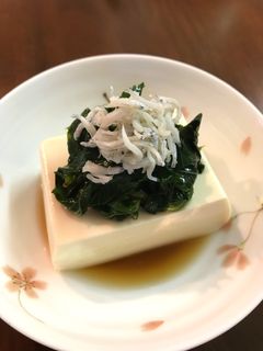 モロヘイヤ&しらす☆冷奴-レシピのメイン写真