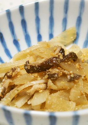 大根と椎茸のごま和え♪-レシピのメイン写真