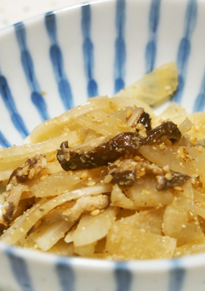 大根と椎茸のごま和え♪-レシピのメイン写真