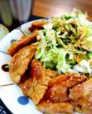 ＊豚の蒲焼きとガリしそキャベツ＊