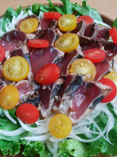 カツオのたたきサラダ-レシピのメイン写真