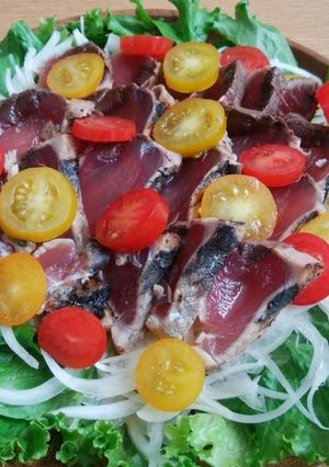 カツオのたたきサラダ-レシピのメイン写真