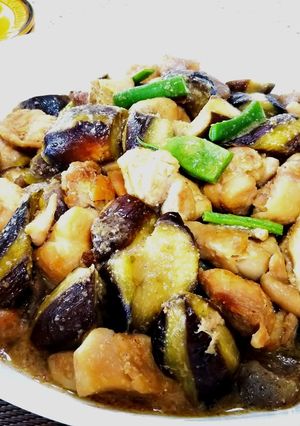 なすと鶏の味噌こく煮-レシピのメイン写真
