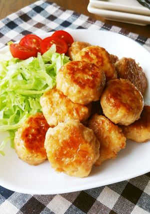 豆腐でふんわり♪鶏つくねの照り焼き-レシピのメイン写真