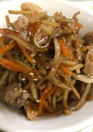 調味料2つ。うちのきんぴらごぼう♪-レシピのメイン写真