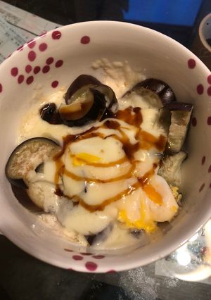 レンチン簡単!なすとチーズと卵-レシピのメイン写真