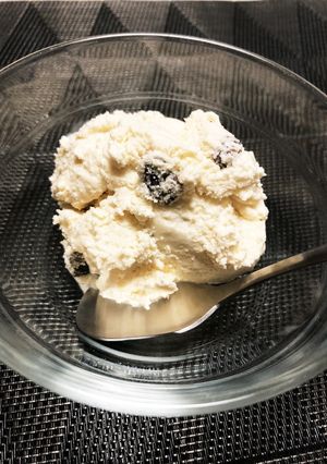 ラムレーズンアイス-レシピのメイン写真