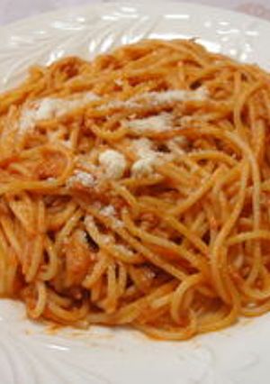 ツナそぼろのケチャップパスタ(^。^)-レシピのメイン写真