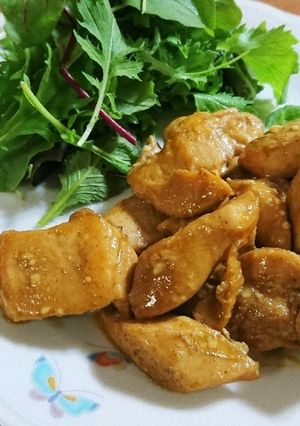 ガッツリ食べれる♪鶏照りマヨネーズ和え-レシピのメイン写真