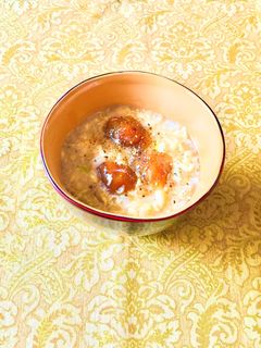 なめこと卵のめんつゆおじや☆朝食・昼食◎-レシピのメイン写真