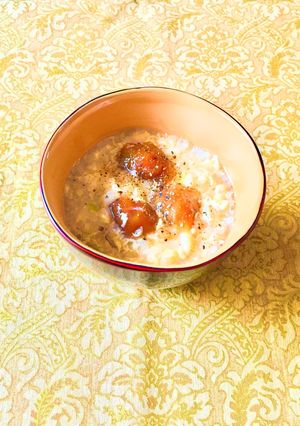なめこと卵のめんつゆおじや☆朝食・昼食◎-レシピのメイン写真