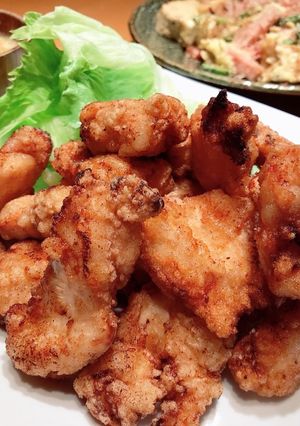 鶏胸肉で柔らか♪ジューシー唐揚げ-レシピのメイン写真