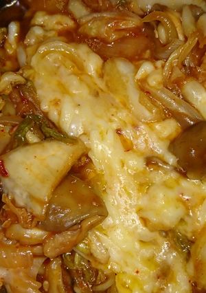 焼き鳥缶と野菜でチーズタッカルビ風！-レシピのメイン写真