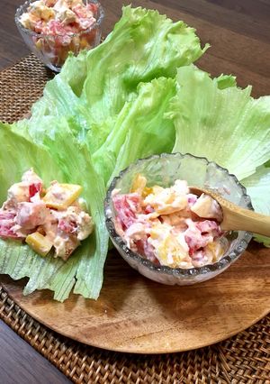 クリームチーズとツナマヨのレタス包み-レシピのメイン写真