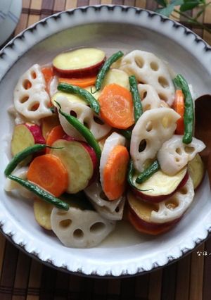 揚げ野菜のうま塩あん☆晩御飯のあと1品に-レシピのメイン写真