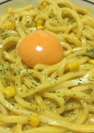 レンジで簡単カレークリームうどん-レシピのメイン写真