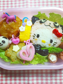 キャラ弁☆パンダキティちゃん校外学習弁当-レシピのメイン写真