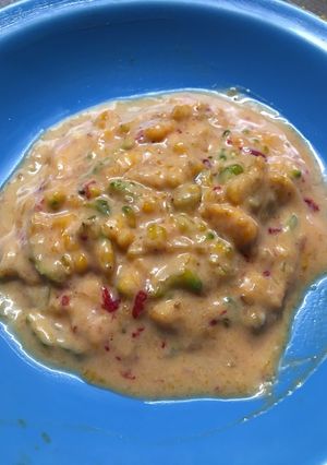 完熟ゴーヤの胡麻味噌マヨ和え-レシピのメイン写真