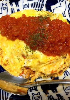 オムライス〜トマトソースがけ〜-レシピのメイン写真