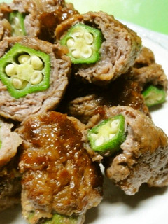 *白だしでオクラの牛肉巻き*-レシピのメイン写真