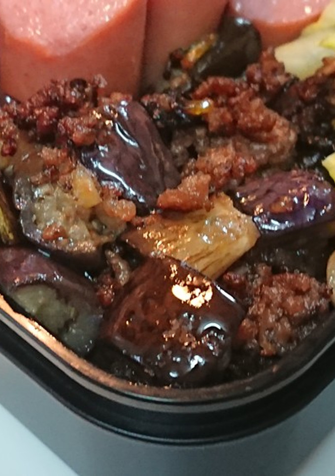 茄子ねぎの挽き肉炒め-レシピのメイン写真