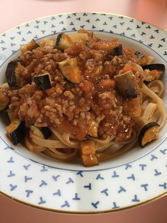 夏野菜のボロネーゼ風パスタ(簡単)-レシピのメイン写真