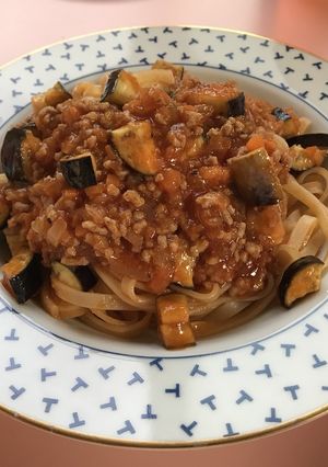 夏野菜のボロネーゼ風パスタ（簡単）-レシピのメイン写真