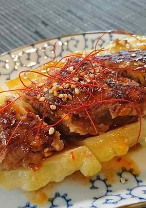 ゴーヤの肉詰め×SHiBORO-レシピのメイン写真