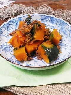 かぼちゃのそぼろ煮-レシピのメイン写真