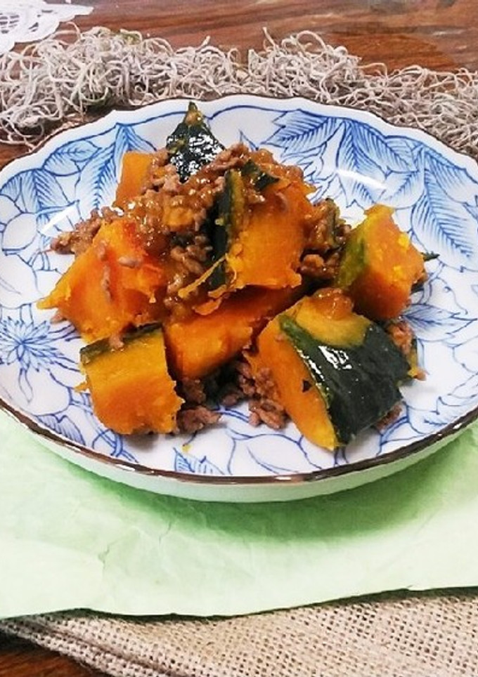 かぼちゃのそぼろ煮-レシピのメイン写真