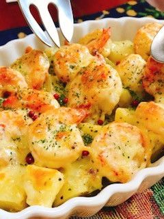 海老とじゃが芋のバジルマヨネーズグラタン-レシピのメイン写真